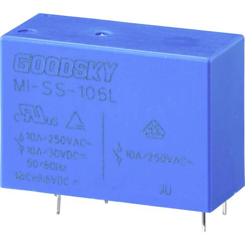 GoodSky MI-SS-106L Printrelais 6 V/DC 10 A 1 Wechsler 1 St.