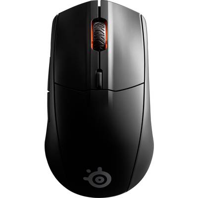 Steelseries Rival 3 Wireless Ergonomische Gaming-Maus Bluetooth®, Funk Optisch Schwarz 6 Tasten 18000 dpi Beleuchtet, Er