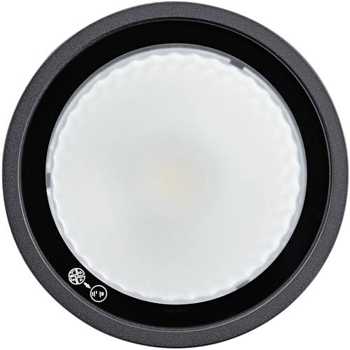 Heitronic 500058 Negro Außendeckenleuchte LED 10 W Schwarz