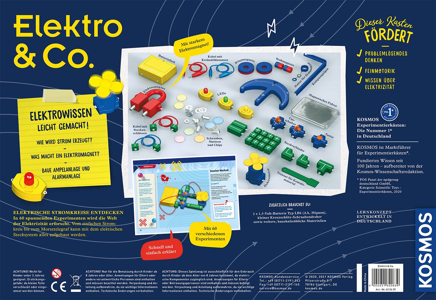Kosmos Elektro & Co., Elektrisches Set, Strom, 8 Jahr(e), Mehrfarbig-1