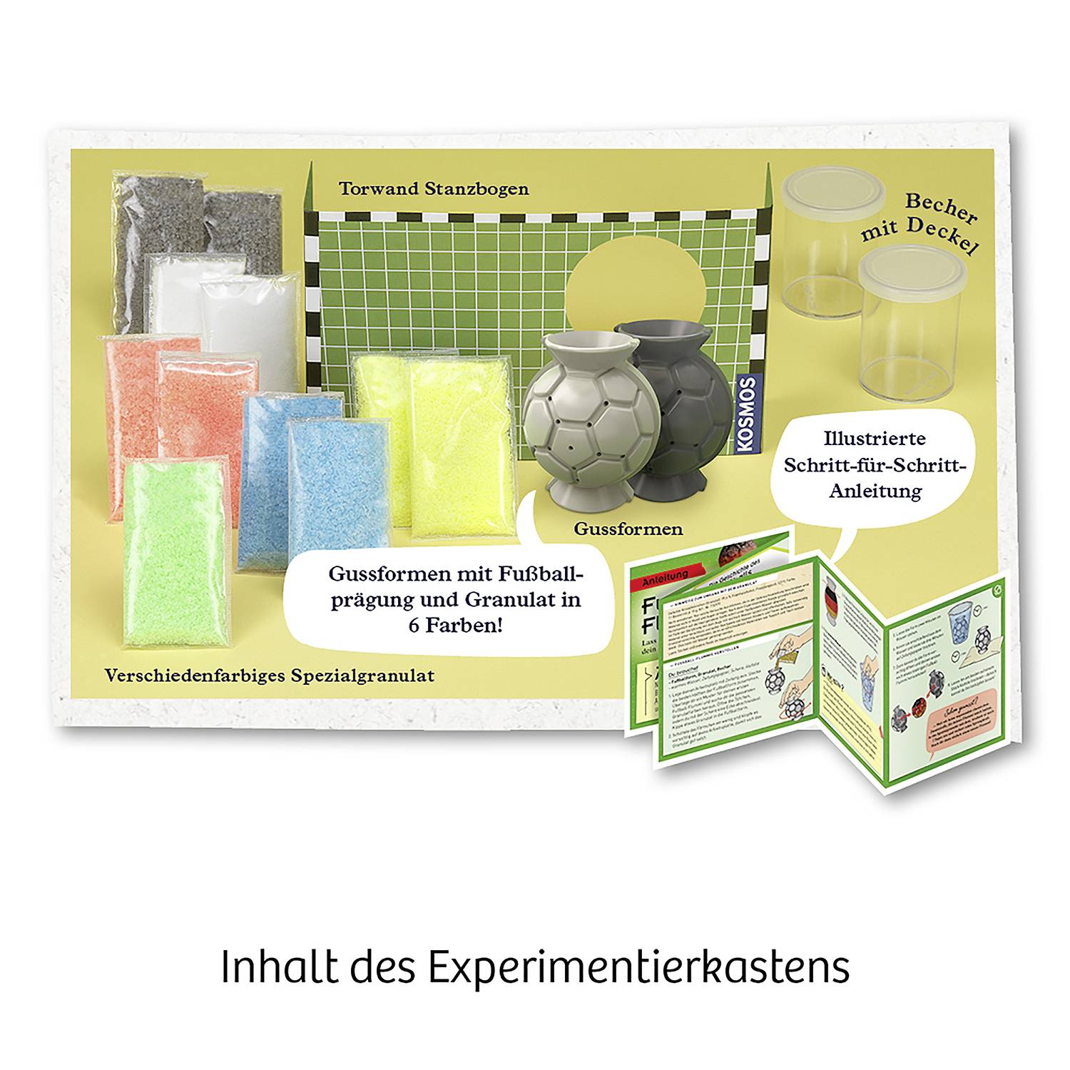 Kosmos Fussball-Flummis, Experimentier-Set, verschiedene, 8 Jahr(e), Mehrfarbig-3