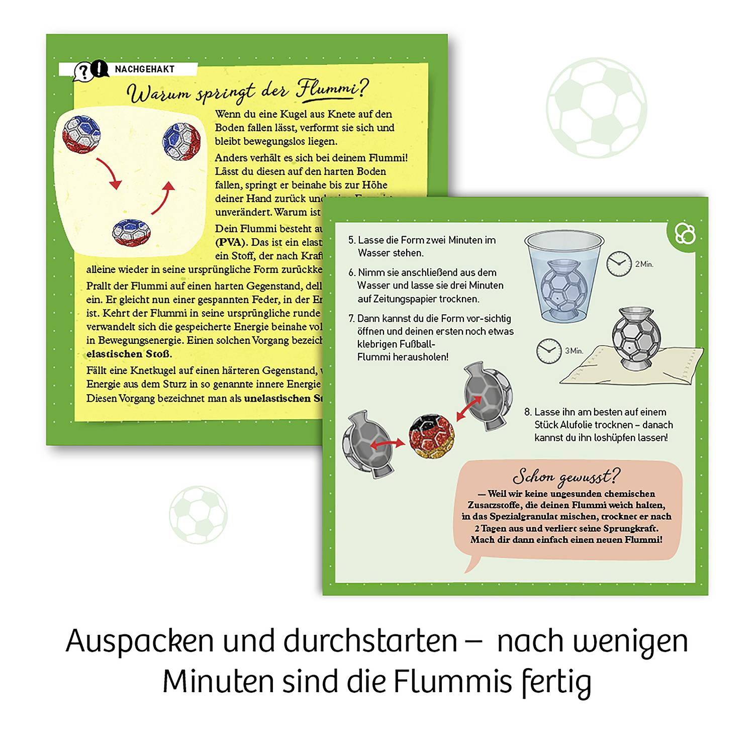 Kosmos Fussball-Flummis, Experimentier-Set, verschiedene, 8 Jahr(e), Mehrfarbig-5