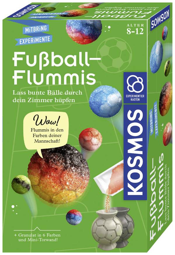 Kosmos Fussball-Flummis, Experimentier-Set, verschiedene, 8 Jahr(e), Mehrfarbig