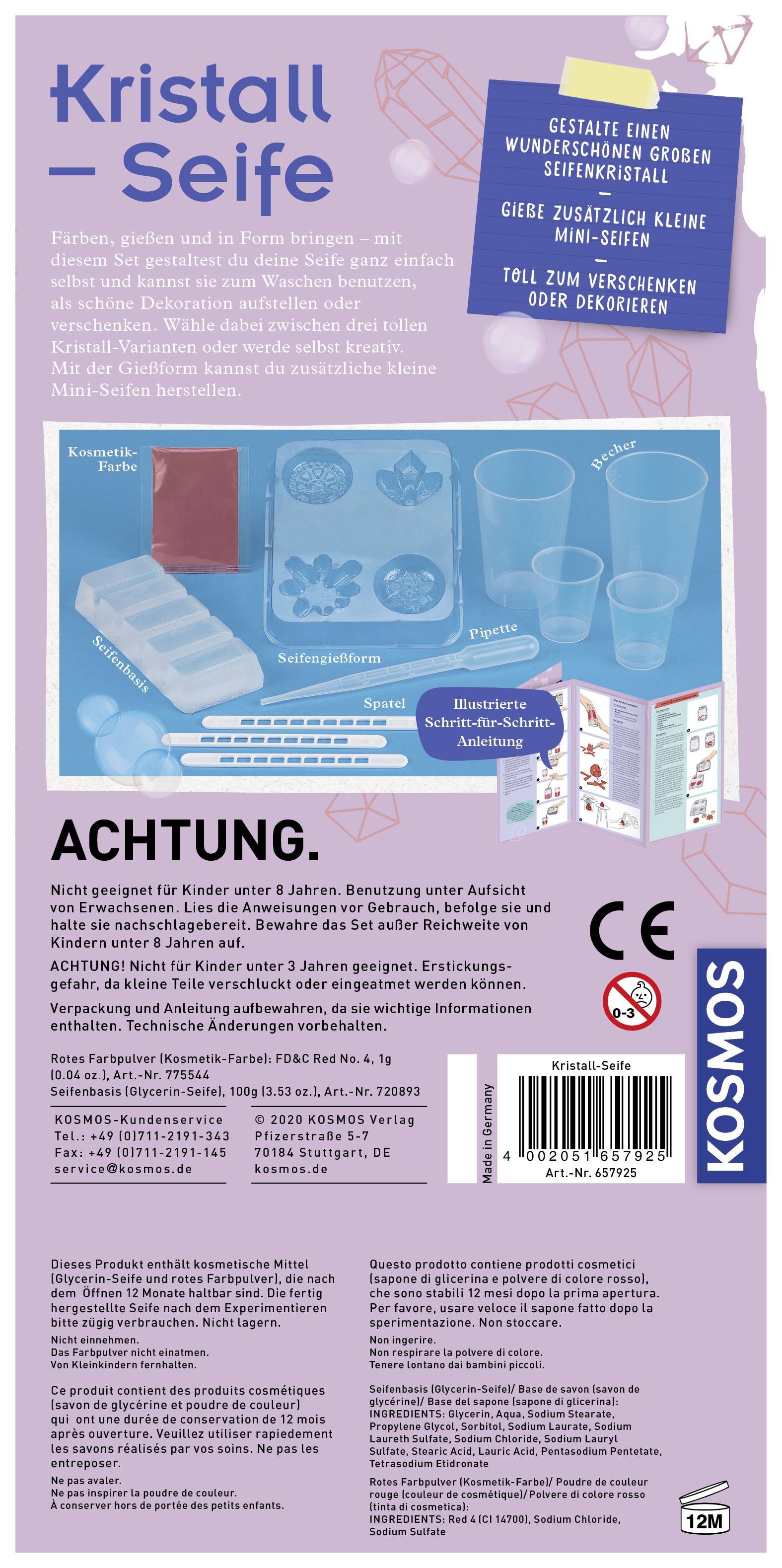 Kosmos Kristall-Seife, Seife, Chemie, 8 Jahr(e), Mehrfarbig-1