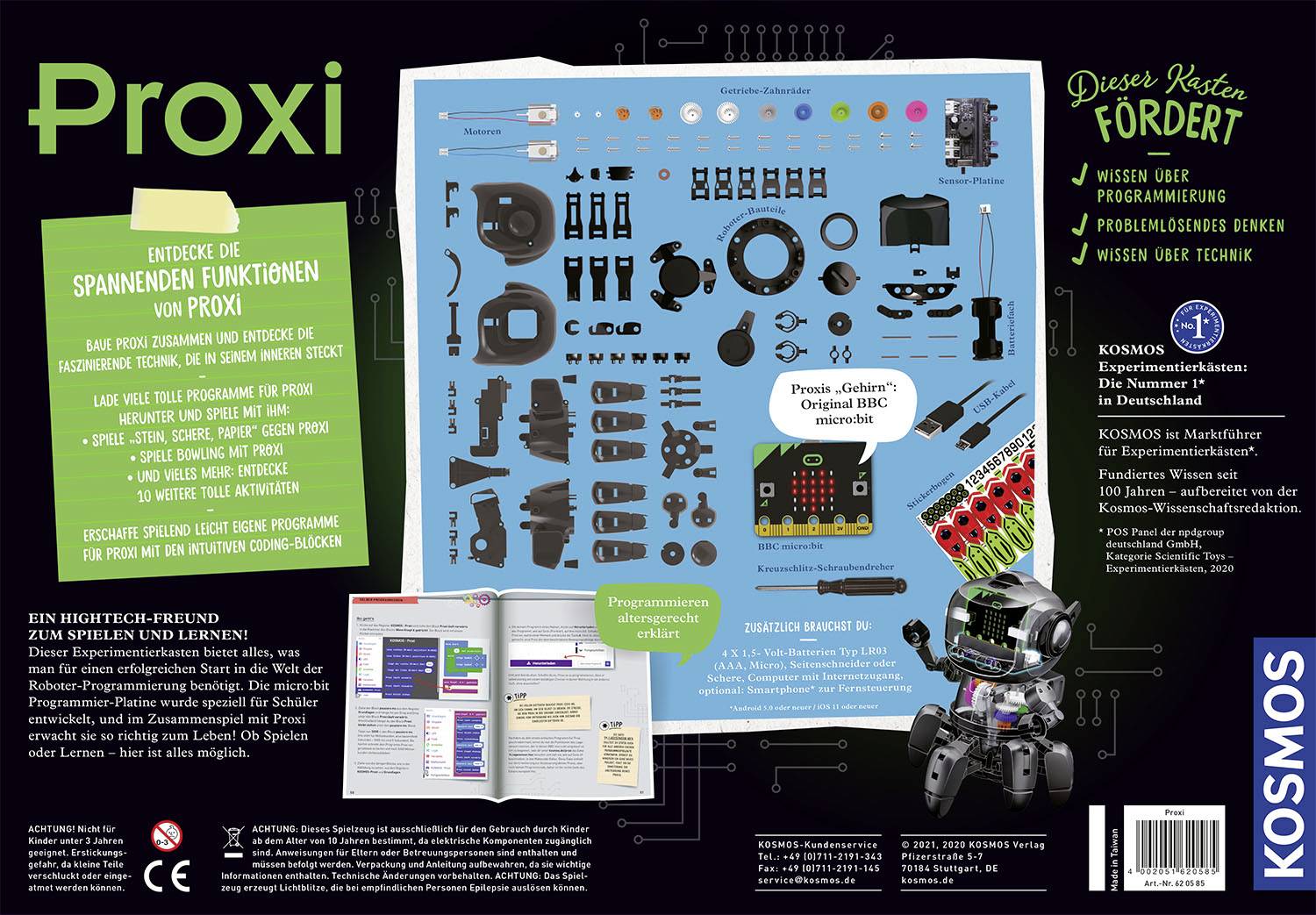 Kosmos Proxi, Programmierbarer Roboter, 10 Jahr(e), Mehrfarbig-1
