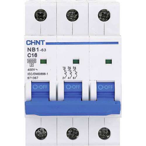 Chint 179688 NB1L Leitungsschutzschalter 3polig 20 A