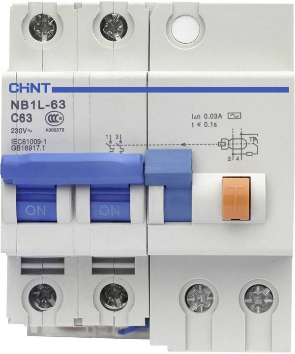Chint 205003 Fehlerstrom-Schutzschalter    2polig 16 A 0.03 A