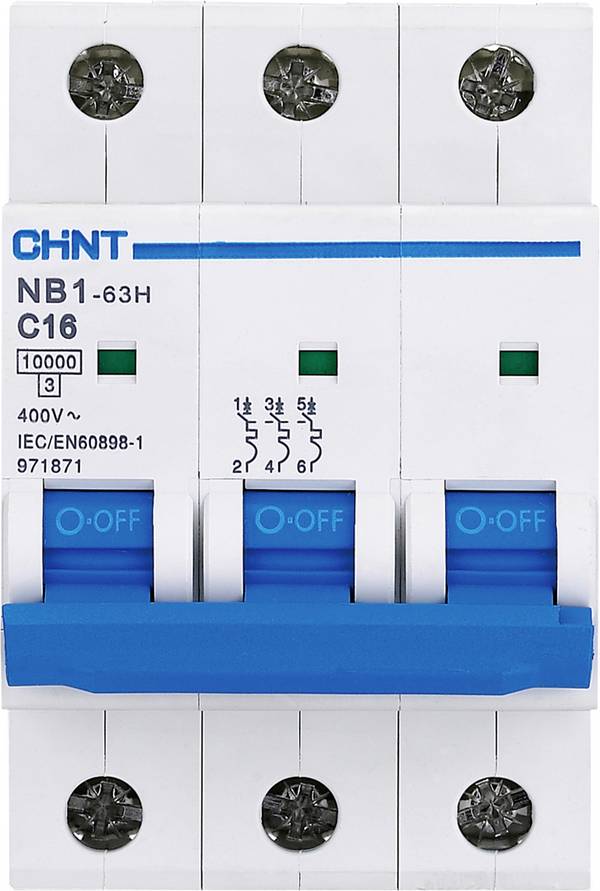 Chint 179868 NB1L Leitungsschutzschalter 3polig 16 A