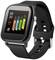 Schwarze Smartwatch mit rechteckigem Display zeigt Uhrzeit '09:30', Datum '03/05', Wochentag 'Fri', Schrittzahl, Herzfrequenz und Aktivität an.