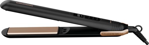 Grundig HS 7030, Glätteisen, Warm, 130 °C, 230 °C, 30 s, Schwarz, Roségold