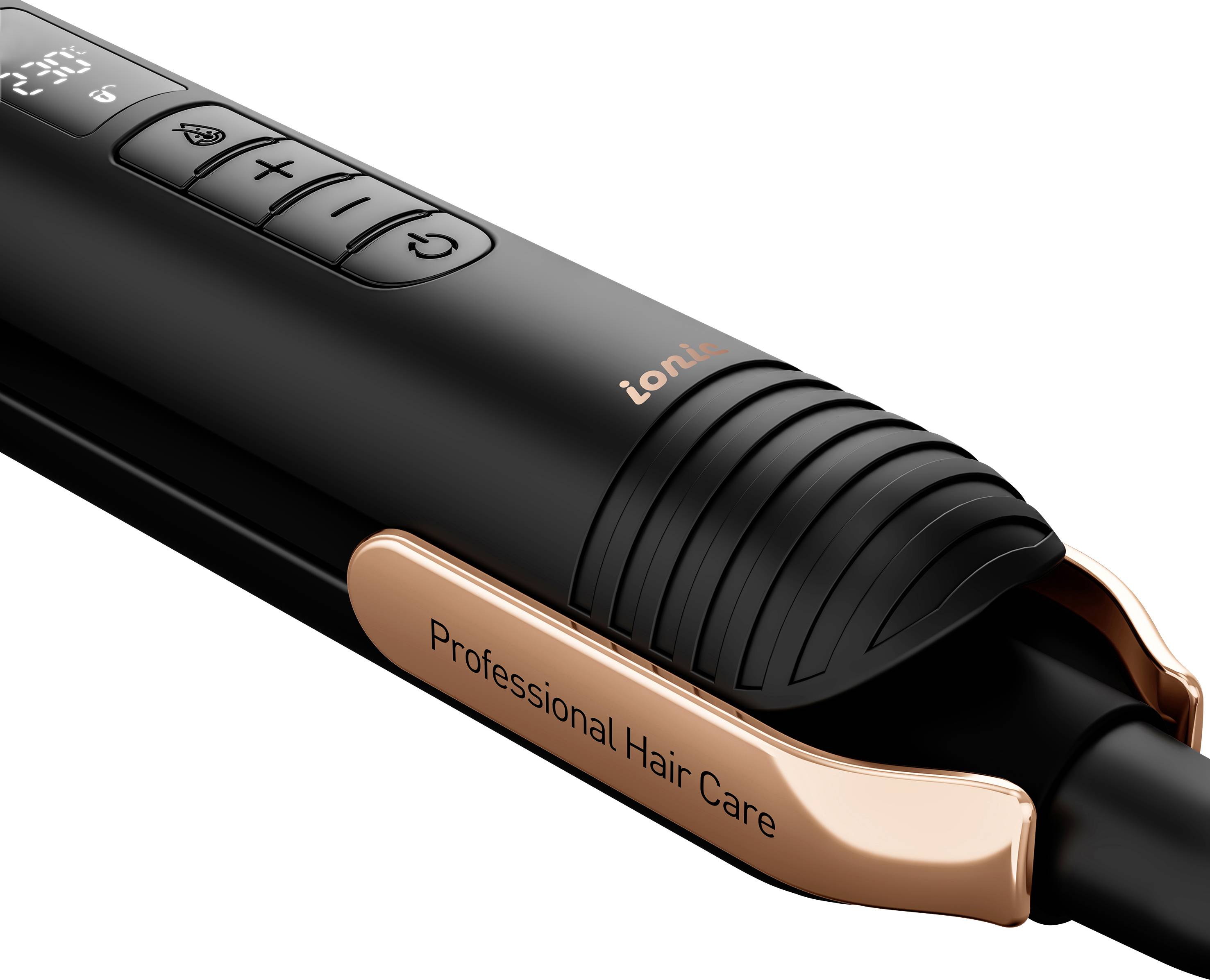 Grundig HS 7030, Glätteisen, Warm, 130 °C, 230 °C, 30 s, Schwarz, Roségold-3