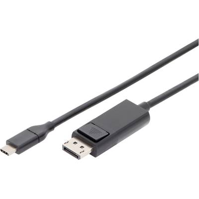 Digitus USB-C® / HDMI Adapterkabel USB-C® Stecker, HDMI-A Stecker 2.00 m Schwarz AK-300330-020-S Geschirmt, doppelt gesc