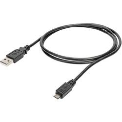 Image of Digitus USB-Kabel USB 2.0 USB-A Stecker, USB-Micro-B Stecker 1.00 m Schwarz 10 St. Geschirmt, doppelt geschirmt