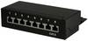 LogiLink NP0017B 8 Port Patch-Panel CAT 6 1 HE Mehrfarbig