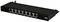 'Patchpanel mit 8 RJ45-Anschlüssen, Kategorienummer CAT6A, in schwarz.'
