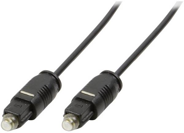 LogiLink CA1006 Toslink Audio Anschlusskabel 1.00 m Schwarz (matt)