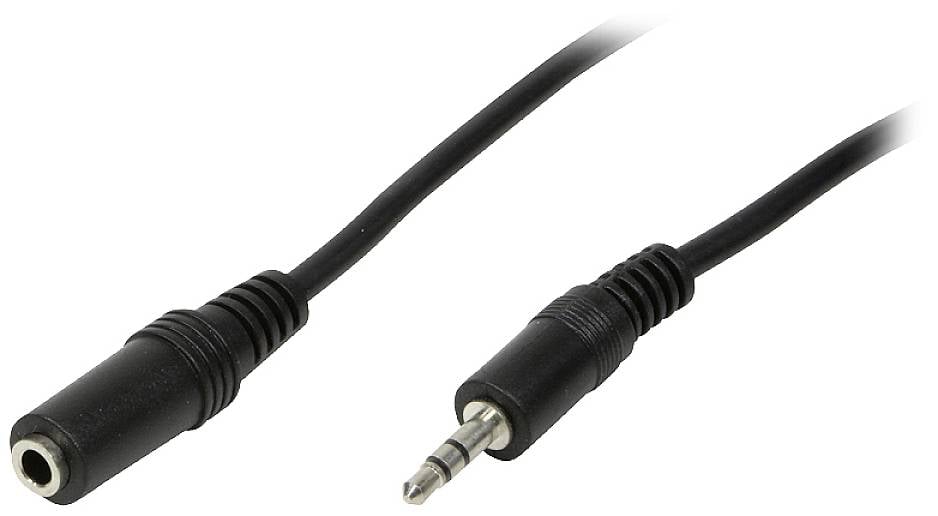 LogiLink CA1054 Klinke Audio Anschlusskabel 3.00 m Schwarz (matt)