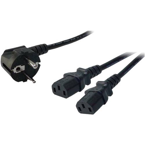 Thumbnail - LogiLink - Stromkabel - power IEC 60320 C13 zu CEE 7/7 (M)