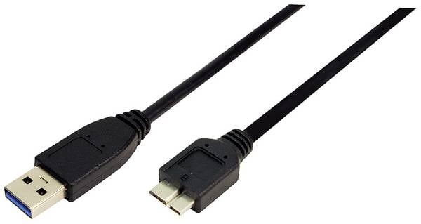 LogiLink USB-Kabel USB 3.2 Gen1 USB-A Stecker, USB-Micro-B 3.0 Stecker 1.00 m Schwarz CU0026