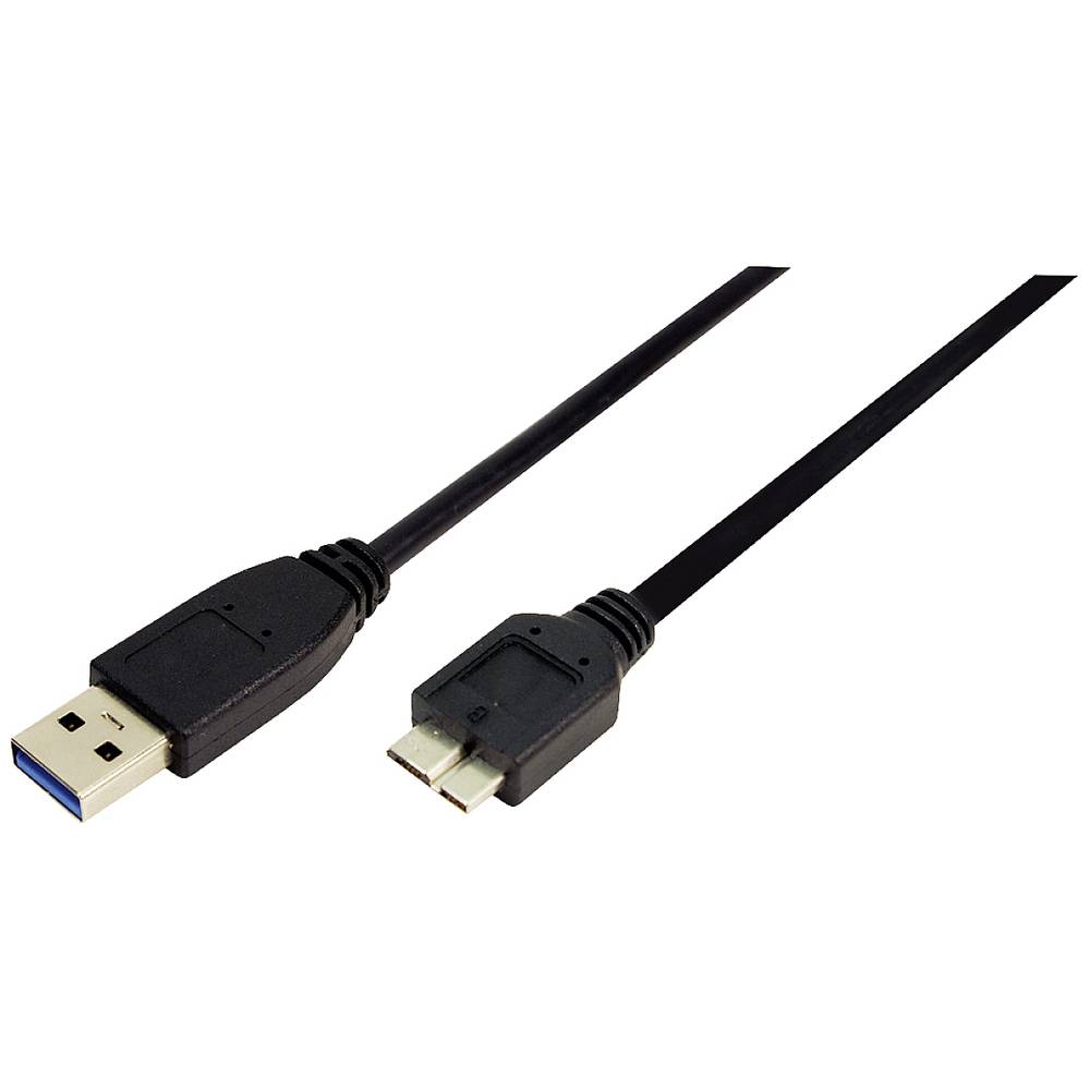 LogiLink USB 3.2 Gen1 (USB 3.0-USB 3.1 Gen1) USB-A stekker, USB-Micro-B 3.0 stekker 2.00 m Zwart