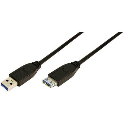USB-Verlängerungskabel mit USB 3.0-Stecker und Buchse für schnellere Datenübertragung.