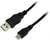 USB-Kabel mit einem Standard-USB-Stecker auf der einen Seite und einem Micro-USB-Stecker auf der anderen Seite.