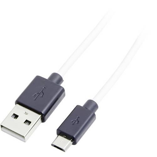 LogiLink USB-Kabel USB 2.0 USB-A Stecker, USB-Micro-B Stecker 1.80 m Schwarz CU0063