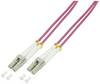 LogiLink FP4LC50 Glasfaser LWL Anschlusskabel 50.00 m Violett [1x LC-Stecker - 1x LC-Stecker] 50/125 µ Multimode OM4