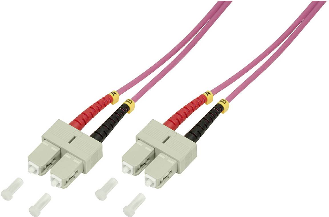 LogiLink FP4SC01 Fibra ottica Fibra ottica Cavo 1.00 m Violetto 50/125 µ Multimode OM4