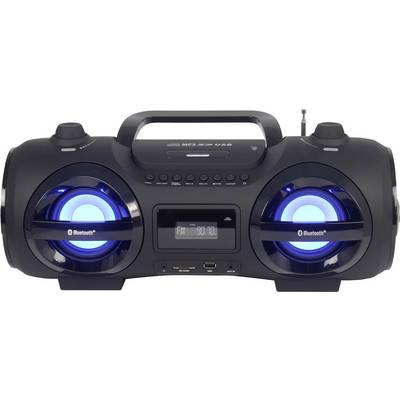 Reflexion CDR900BT Ghettoblaster UKW AUX, Bluetooth®, CD, SD, UKW, USB Schwarz-1