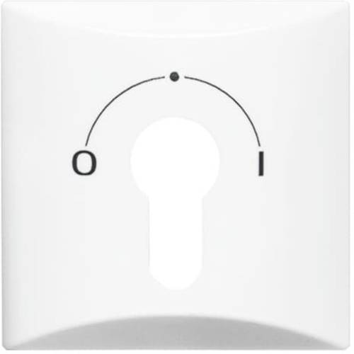 Busch-Jaeger Abdeckung Schlüsselschalter, Schlüsseltaster Allwetter 44 (IP44) Weiß, Perlweiß 2CKA001710A1837 1 St.