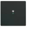 Busch-Jaeger 1fach Abdeckung Symbolwippe "Licht" free@home Schwarz, Tiefschwarz (RAL 9005) 2CKA006220A0499 1 St.