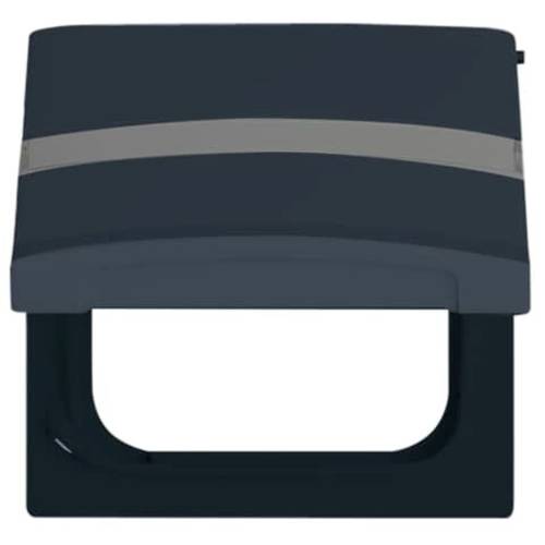 Busch-Jaeger Abdeckung Beschriftungsfeld, Abdeckung Allwetter 44 (IP44) Schwarz-Grau, Anthrazit 2CKA001710A1993 1 St.