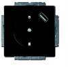 ABB 2CKA002011A6165 Schutzkontakt-Steckdose IP20 Schwarz, Tiefschwarz (RAL 9005)