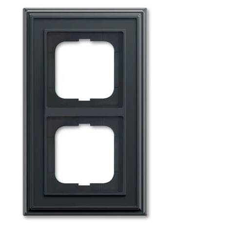 Busch-Jaeger 2fach Rahmen Rahmen Schwarz-Grau, Anthrazit 2CKA001754A4679 1 St.