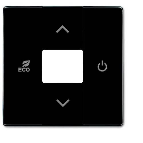 Thumbnail - Busch-Jaeger Abdeckung Abdeckung, Temperaturregler Carat Schwarz-Grau, Anthrazit 2CKA006220A0074 1 St.