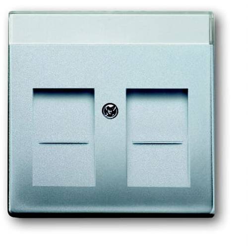 Busch-Jaeger Abdeckung Modular-Jack-Einsatz Weißaluminium (RAL 9006), Aluminium 2CKA001710A3676 1 St.