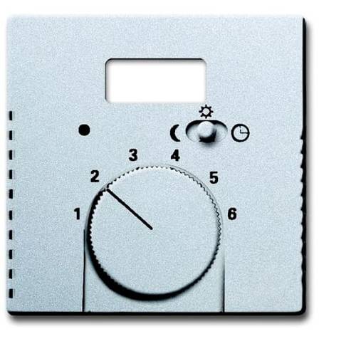 Busch-Jaeger Abdeckung Temperaturregler Future Linear Weißaluminium (RAL 9006), Aluminium 2CKA001710A3724 1 St.