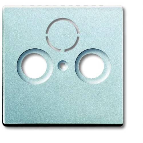Busch-Jaeger Abdeckung SAT-Steckdose Aluminium, Weißaluminium (RAL 9006) 2CKA001724A4262 1 St.