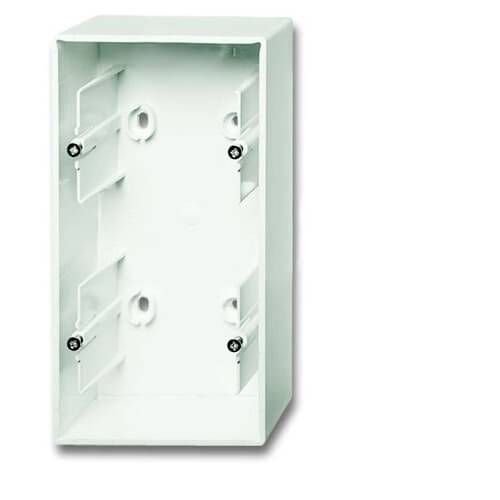 Busch-Jaeger 2fach Aufputzgehäuse Verkehrsweiß, Matt, Weiß 2CKA001799A0922 1 St.