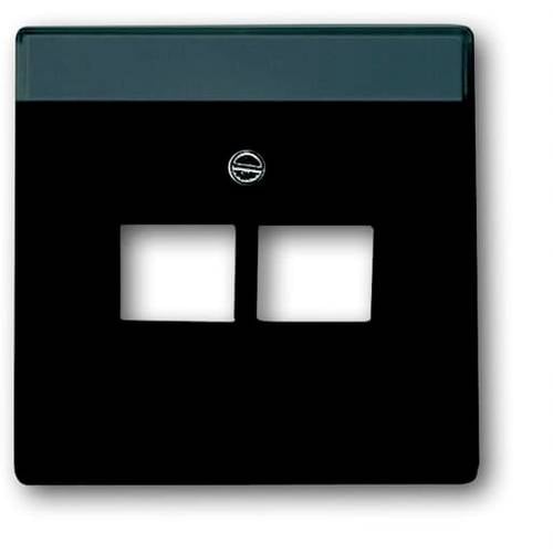 Busch-Jaeger Abdeckung UAE-/IAE-/ISDN-Steckdose Schwarz-Grau, Anthrazit 2CKA001710A3615 1 St.