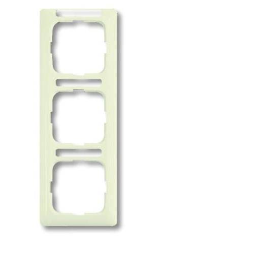 Busch-Jaeger 3fach Rahmen Duro 2000 SI Linear Perlweiß, Creme-Weiß 2CKA001754A4096 1 St.