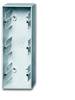 Busch-Jaeger 3fach Aufputzgehäuse Aufputzgehäuse Aluminium, Weißaluminium (RAL 9006), Matt 2CKA001799A0917 1 St.