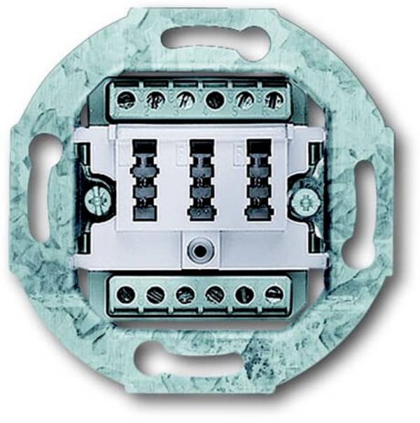 ABB 0242/04 Telefondose  Schraubbefestigung Weiß, Reinweiß (RAL 9010)