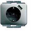 Busch Jaeger 20 EUCBUSB-266 SCHUKO® USB-Steckdose alpha, Busch-USB-Ladestation, titan