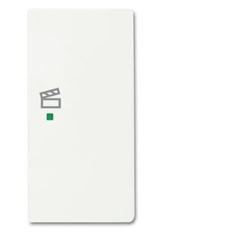 Busch-Jaeger 2fach Abdeckung Symbolwippe Szene free@home Weiß, Verkehrsweiß 2CKA006220A0493 1 St.