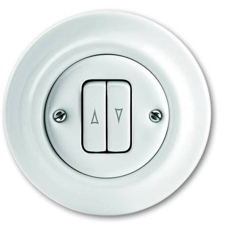 Busch-Jaeger Einsatz Jalousie-Taster Decento Weiß 2CKA001413A1089 1 St.