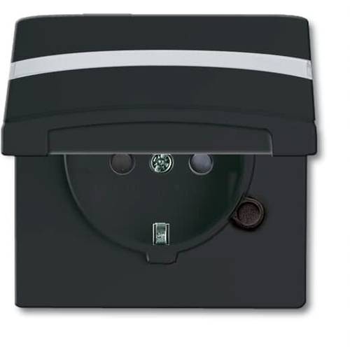 ABB 2CKA002064A0302 Geräteeinsatz IP44 Anthrazit, Schwarz-Grau