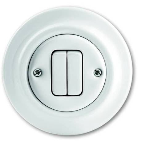 ABB 2CKA001413A1090 Taster IP20 Verkehrsweiß, Weiß