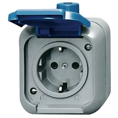 ABB 2CKA002083A0368 Schutzkontakt-Steckdose IP44 Blau, Enzianblau (RAL 5010)